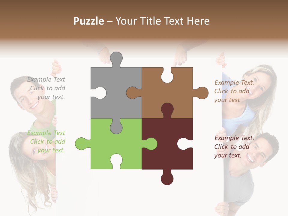 Boy Hand People PowerPoint Template