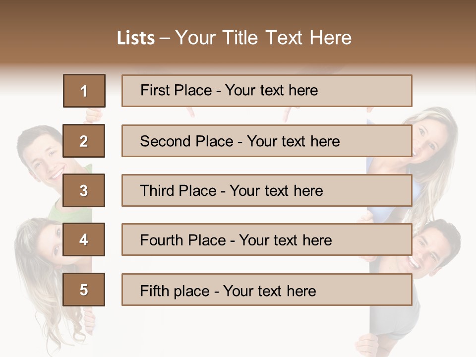 Boy Hand People PowerPoint Template