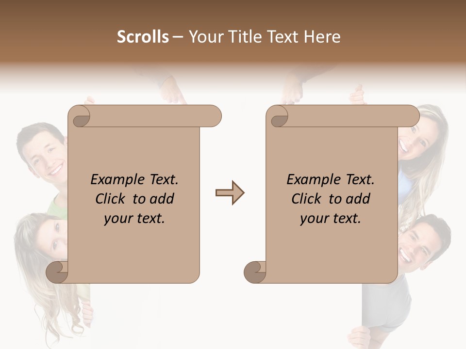 Boy Hand People PowerPoint Template