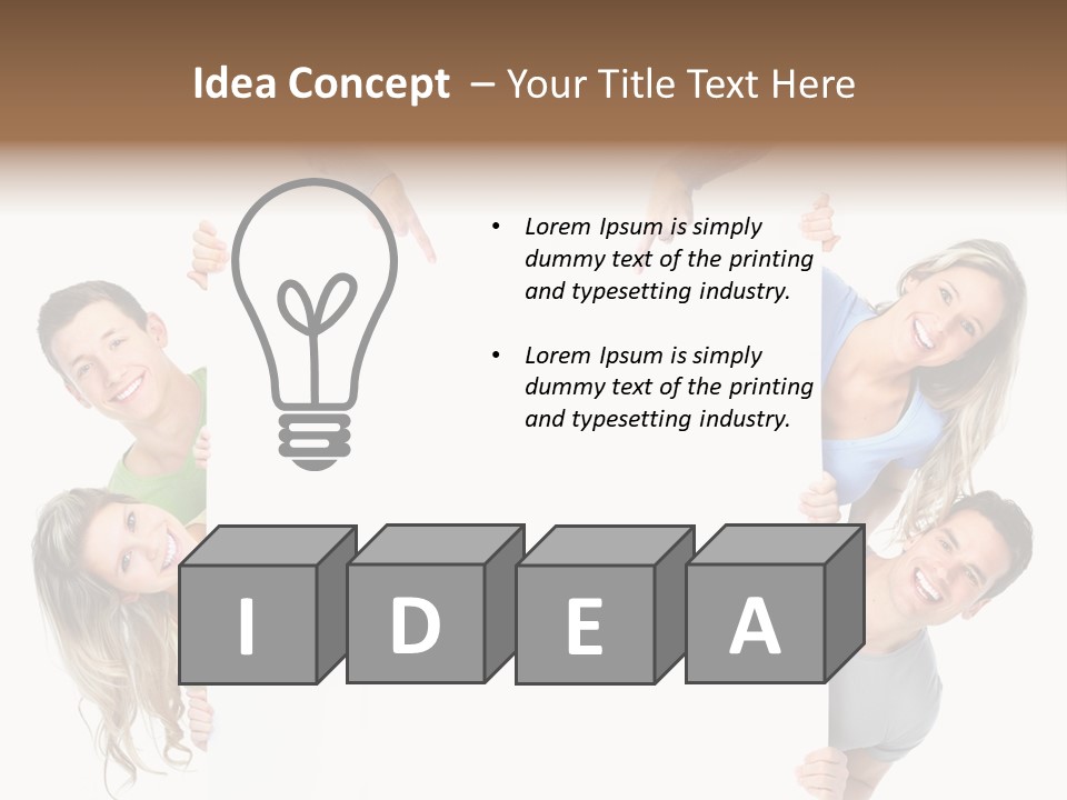 Boy Hand People PowerPoint Template