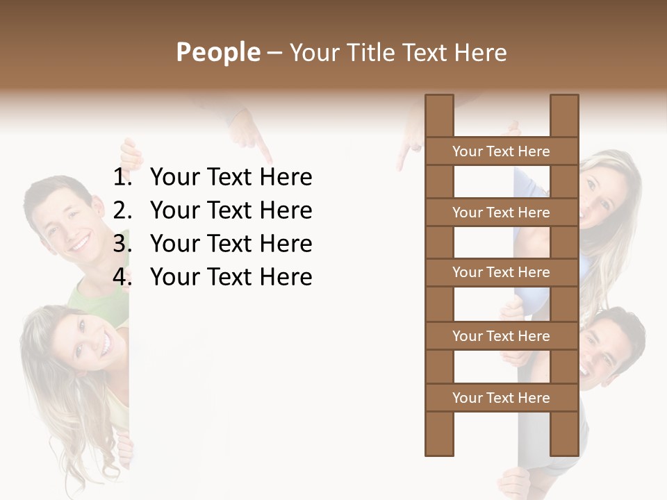 Boy Hand People PowerPoint Template