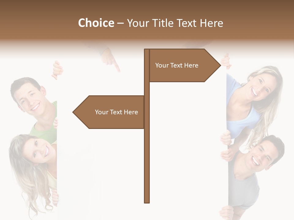 Boy Hand People PowerPoint Template