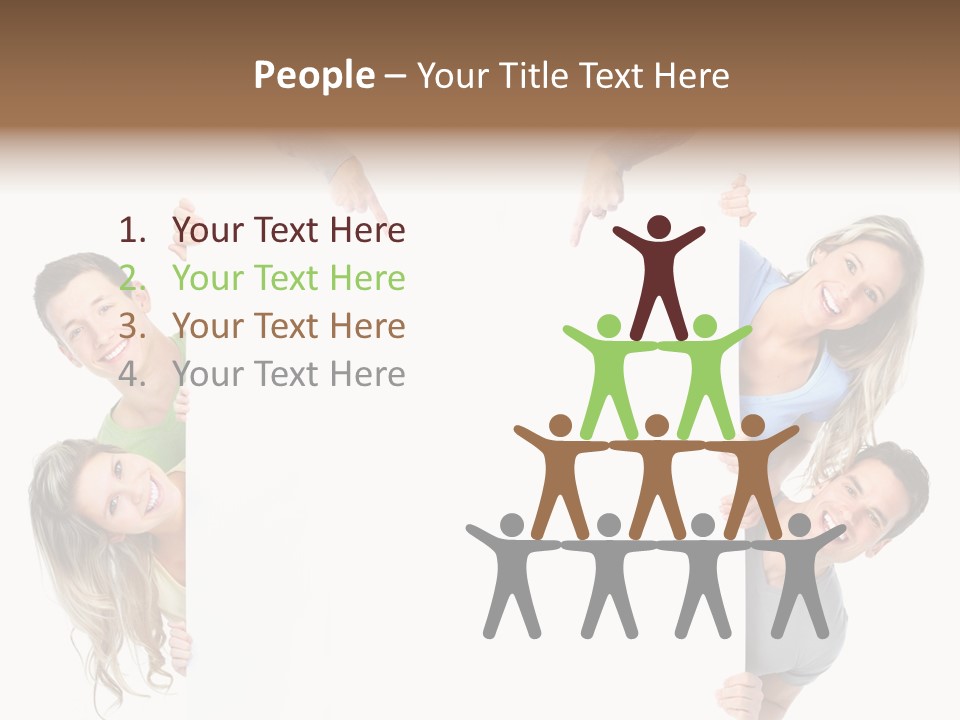 Boy Hand People PowerPoint Template