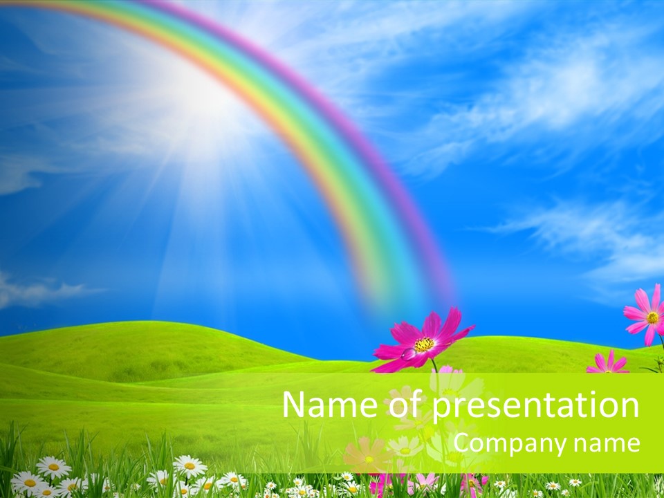 Sunny Green Outdoor PowerPoint Template