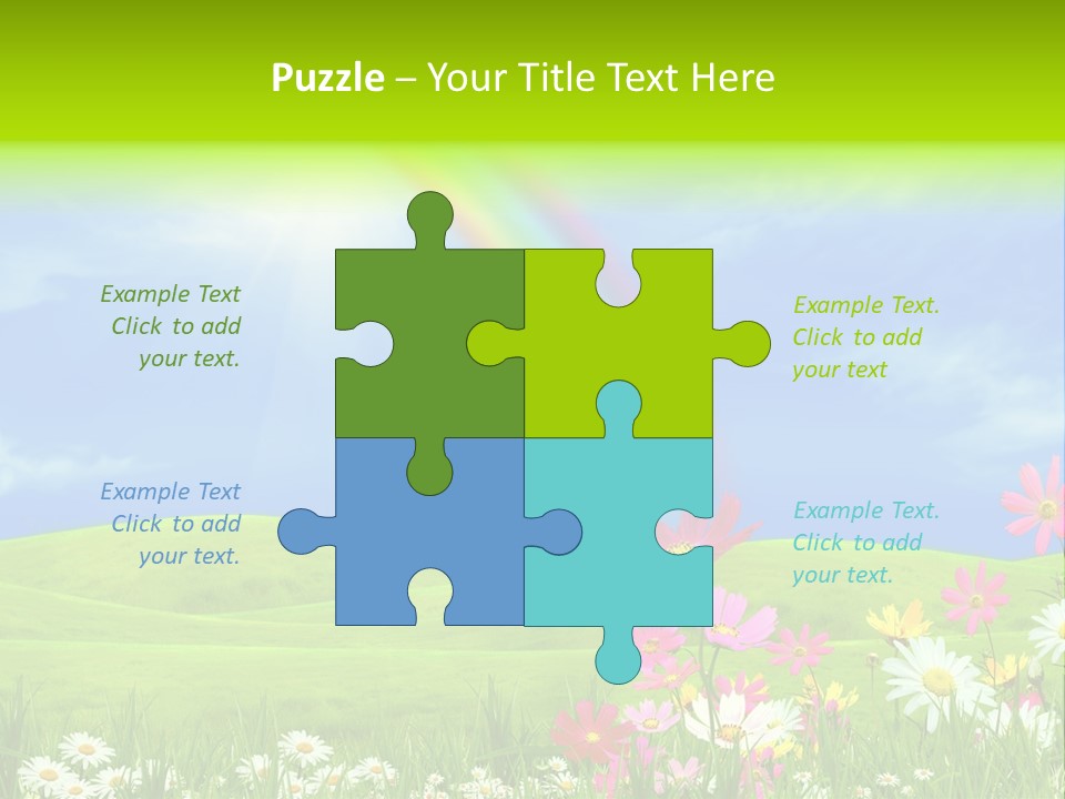 Sunny Green Outdoor PowerPoint Template