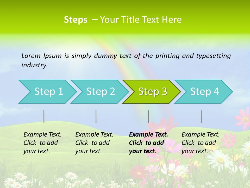Sunny Green Outdoor PowerPoint Template
