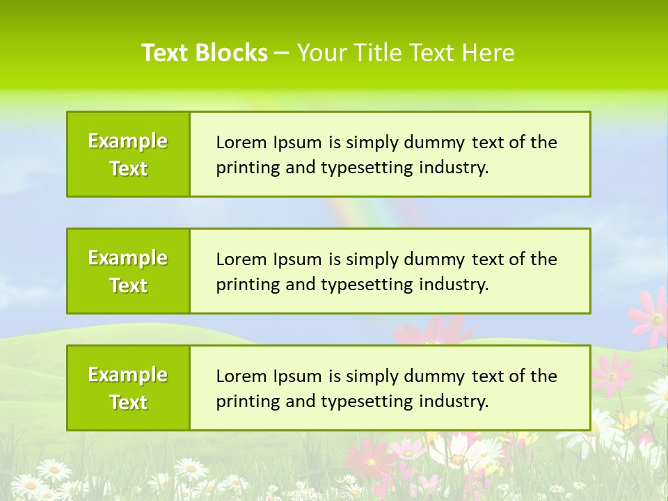 Sunny Green Outdoor PowerPoint Template