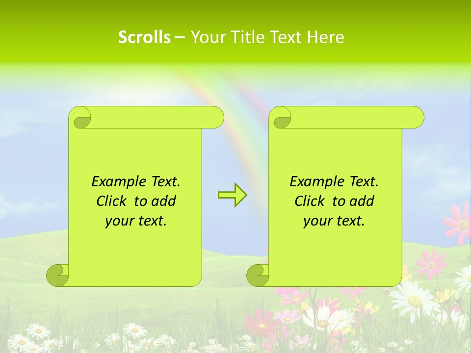 Sunny Green Outdoor PowerPoint Template