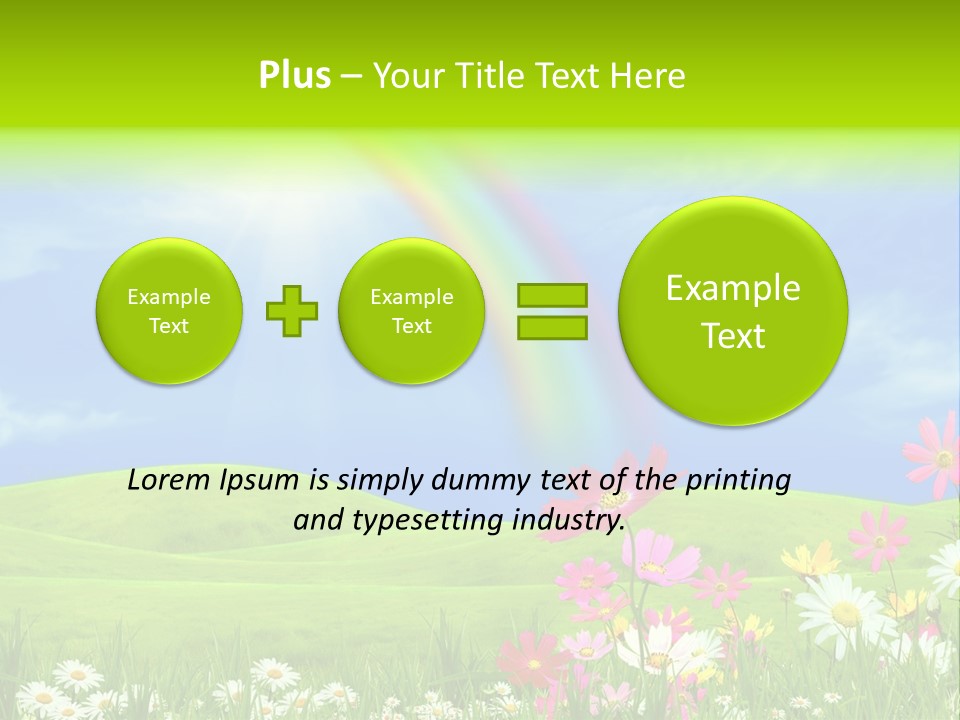 Sunny Green Outdoor PowerPoint Template