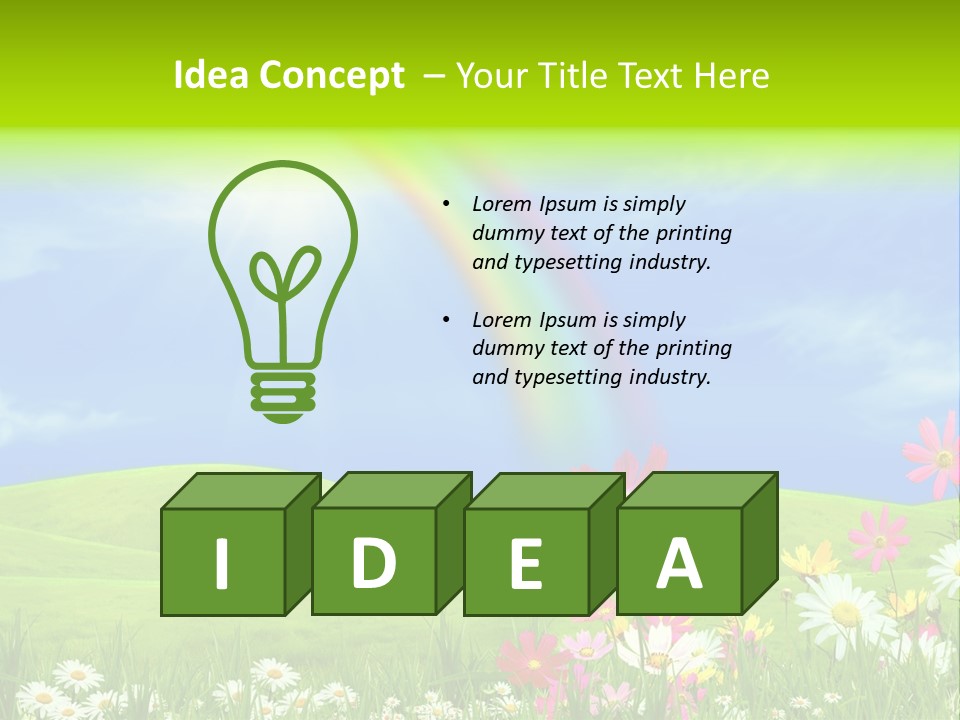 Sunny Green Outdoor PowerPoint Template