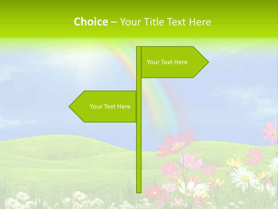Sunny Green Outdoor PowerPoint Template