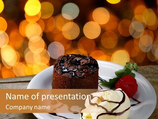 Recipe Dessert Celebrate PowerPoint Template