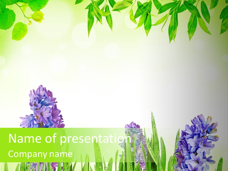 Meadow Natural Decoration PowerPoint Template