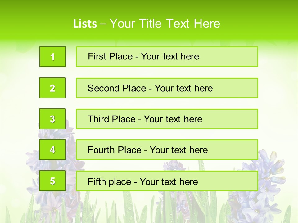 Meadow Natural Decoration PowerPoint Template