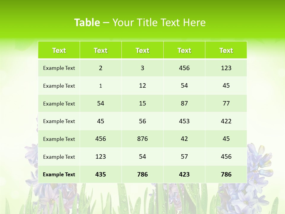 Meadow Natural Decoration PowerPoint Template