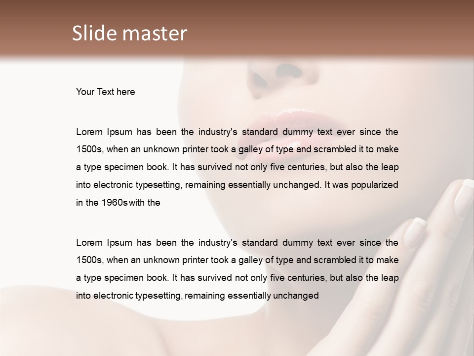 Beautiful Isolated Care PowerPoint Template