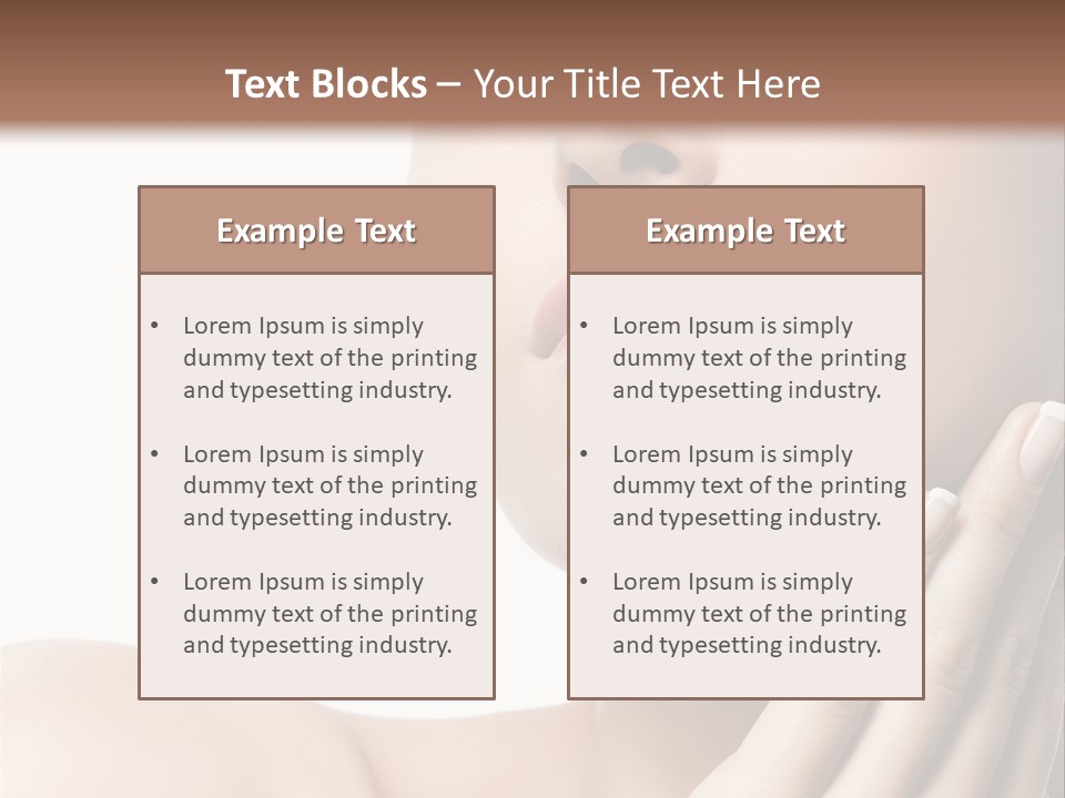 Beautiful Isolated Care PowerPoint Template