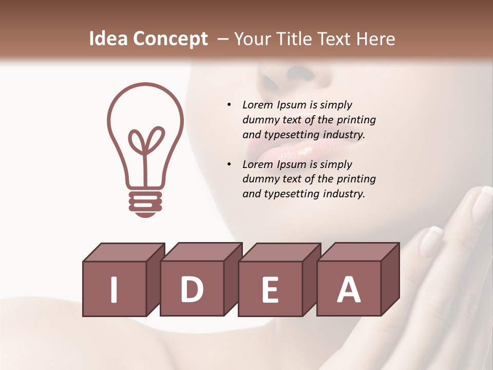 Beautiful Isolated Care PowerPoint Template