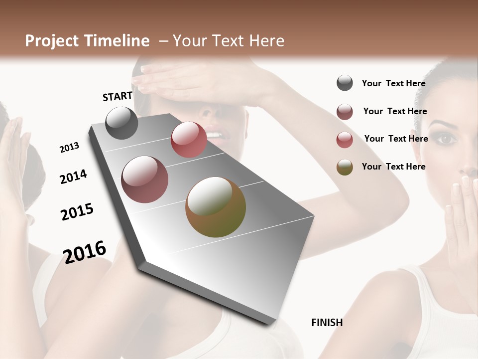Three Friend Beautiful PowerPoint Template