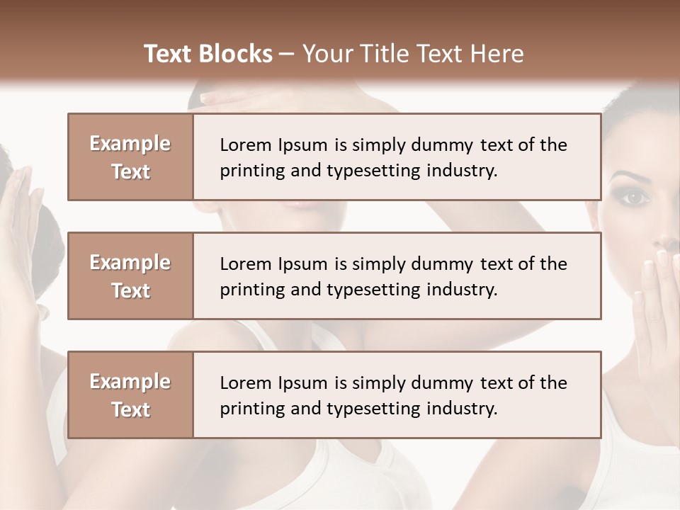 Three Friend Beautiful PowerPoint Template