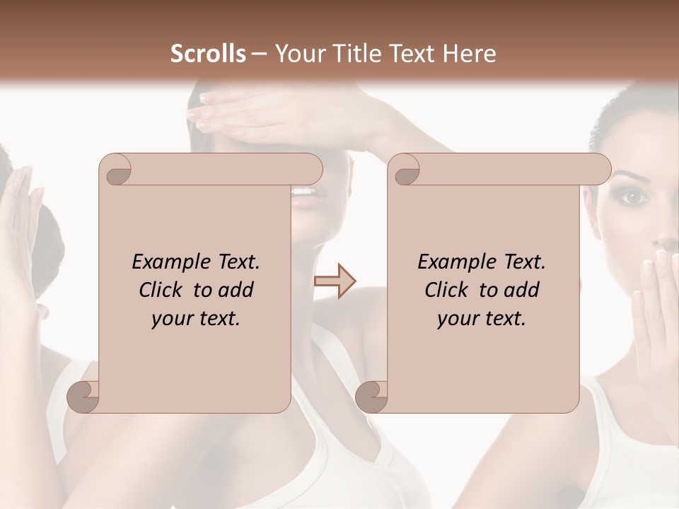 Three Friend Beautiful PowerPoint Template