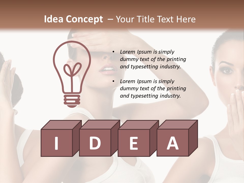 Three Friend Beautiful PowerPoint Template