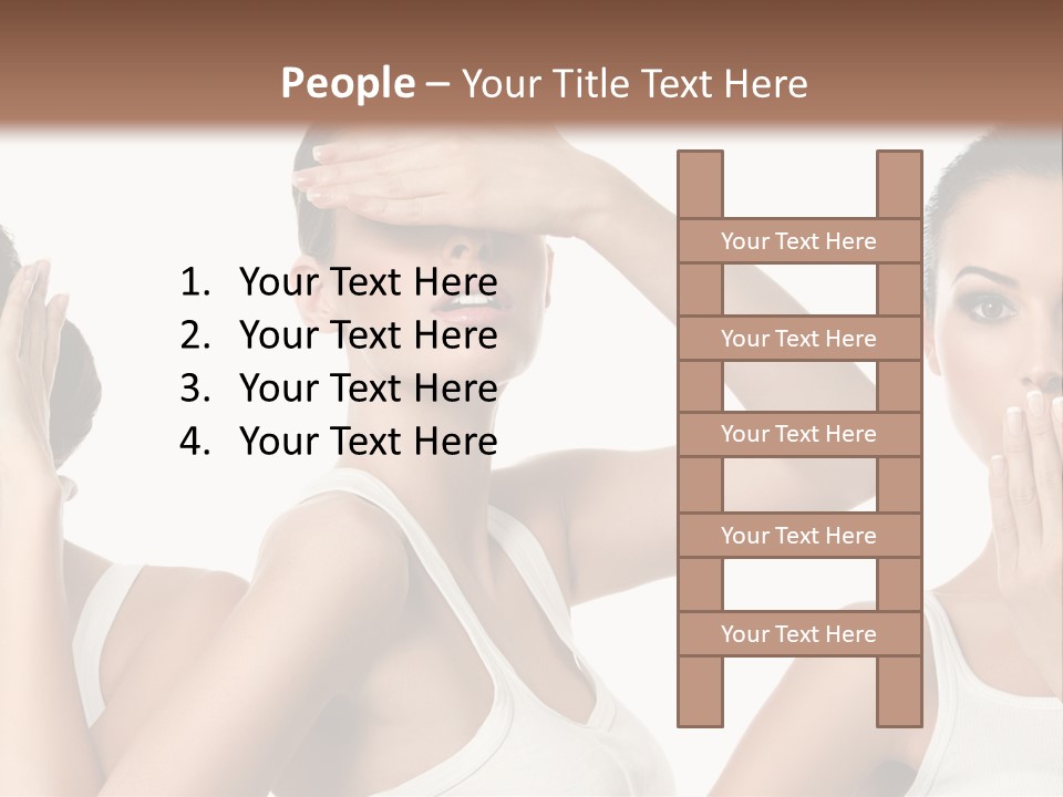Three Friend Beautiful PowerPoint Template