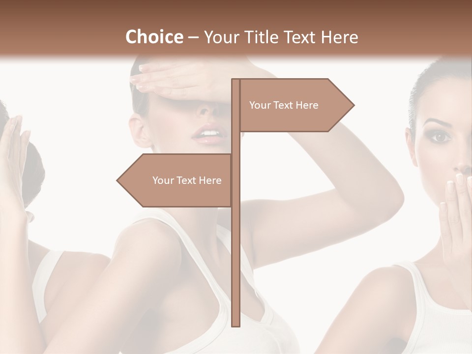 Three Friend Beautiful PowerPoint Template
