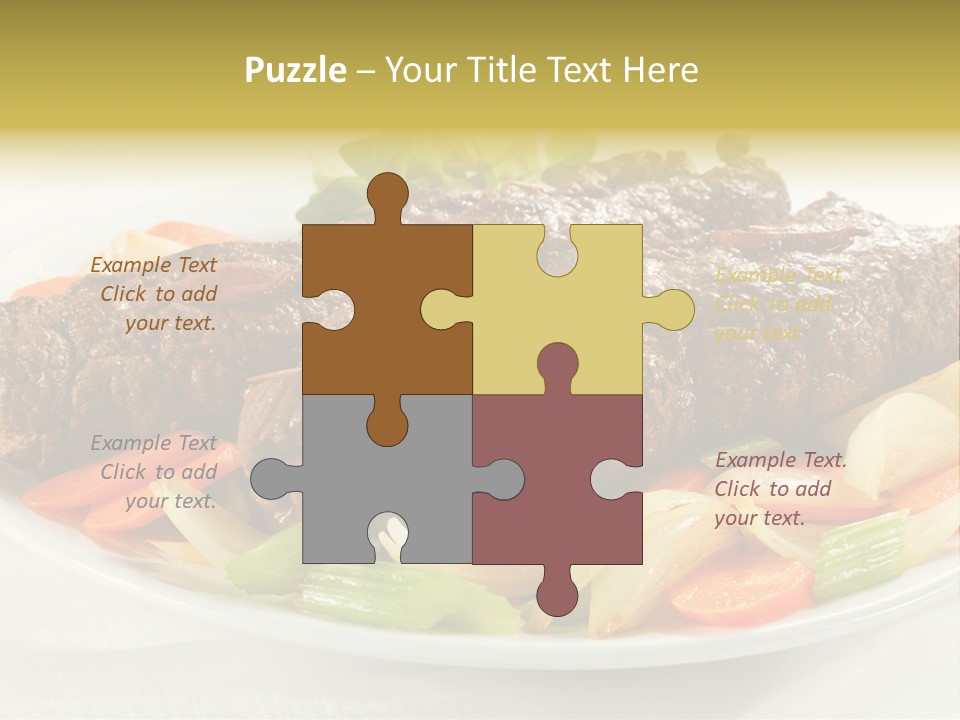 Lunch Beef Chicken PowerPoint Template
