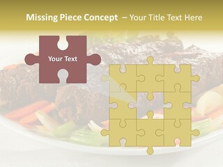 Lunch Beef Chicken PowerPoint Template