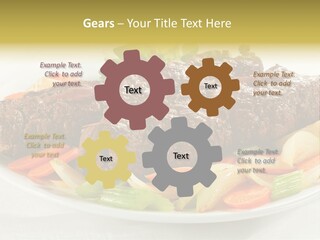 Lunch Beef Chicken PowerPoint Template
