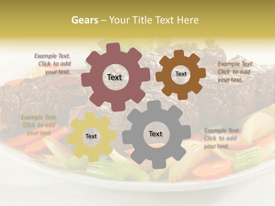 Lunch Beef Chicken PowerPoint Template