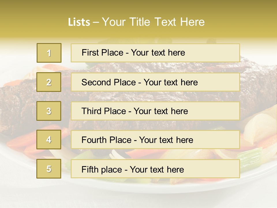 Lunch Beef Chicken PowerPoint Template