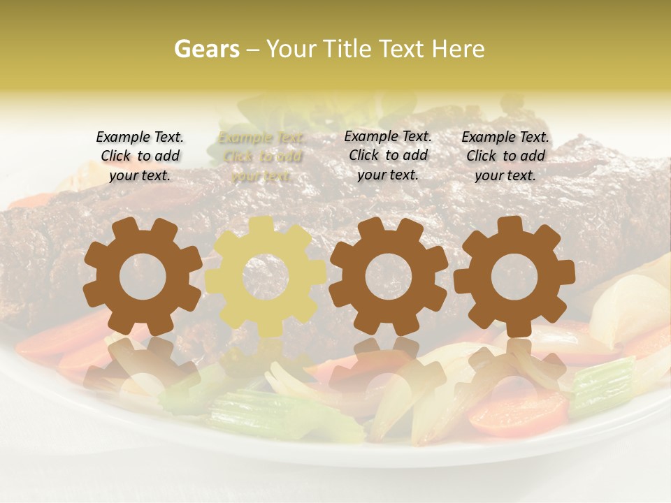 Lunch Beef Chicken PowerPoint Template