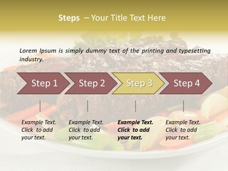 Lunch Beef Chicken PowerPoint Template