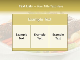 Lunch Beef Chicken PowerPoint Template