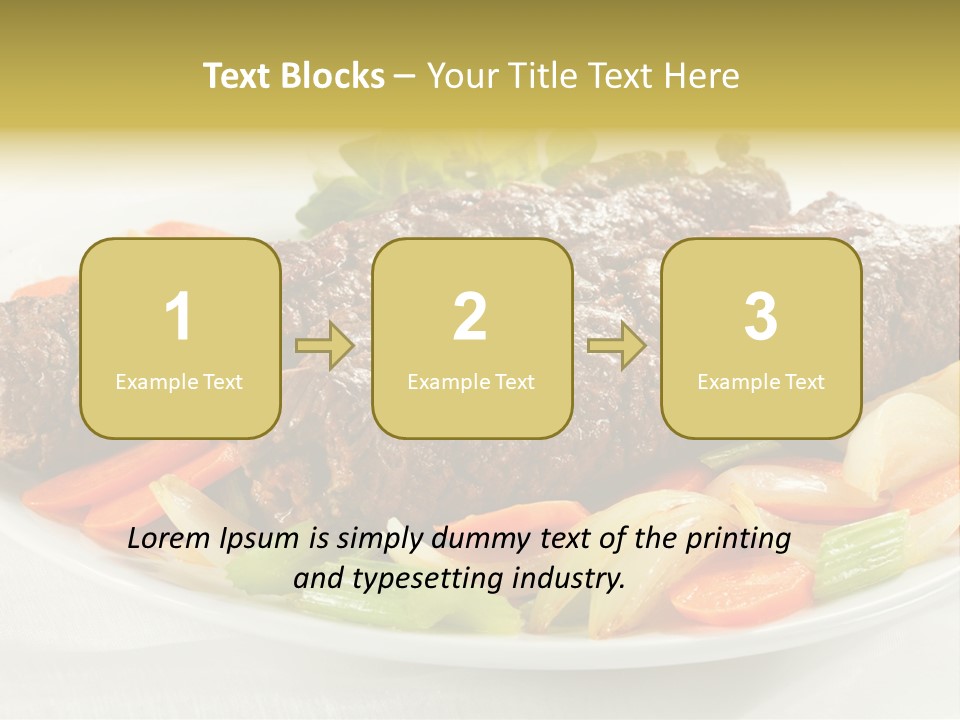 Lunch Beef Chicken PowerPoint Template