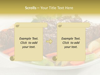 Lunch Beef Chicken PowerPoint Template