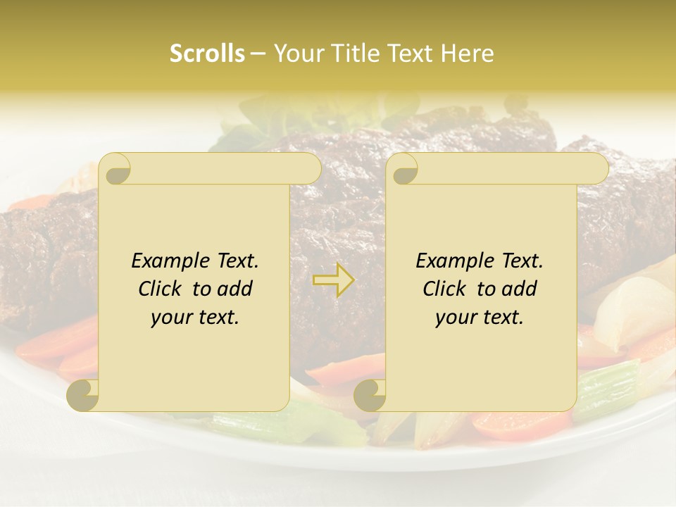Lunch Beef Chicken PowerPoint Template