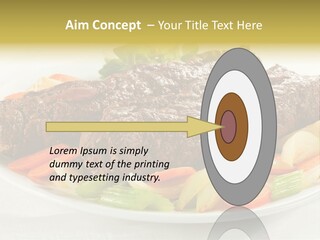 Lunch Beef Chicken PowerPoint Template