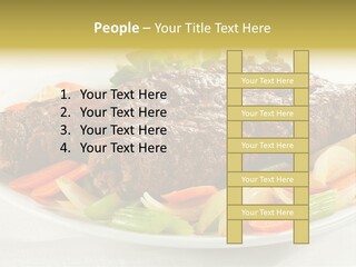 Lunch Beef Chicken PowerPoint Template