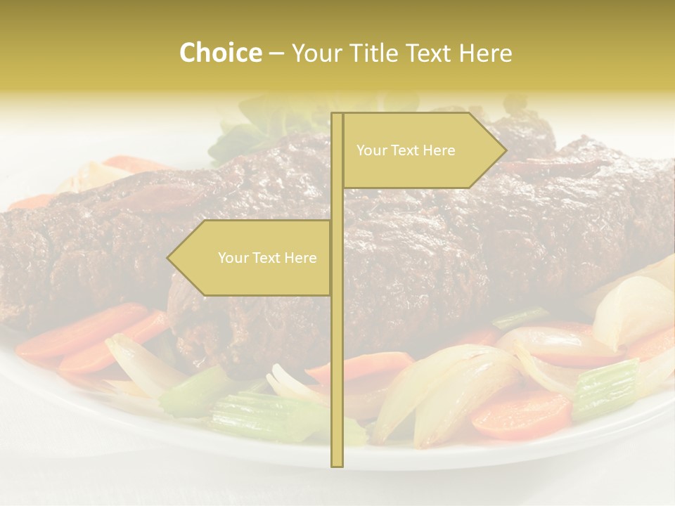 Lunch Beef Chicken PowerPoint Template