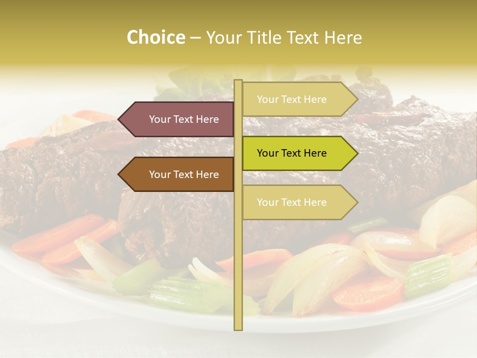 Lunch Beef Chicken PowerPoint Template