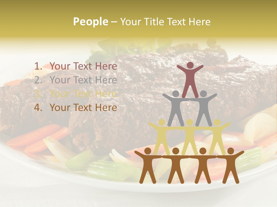 Lunch Beef Chicken PowerPoint Template