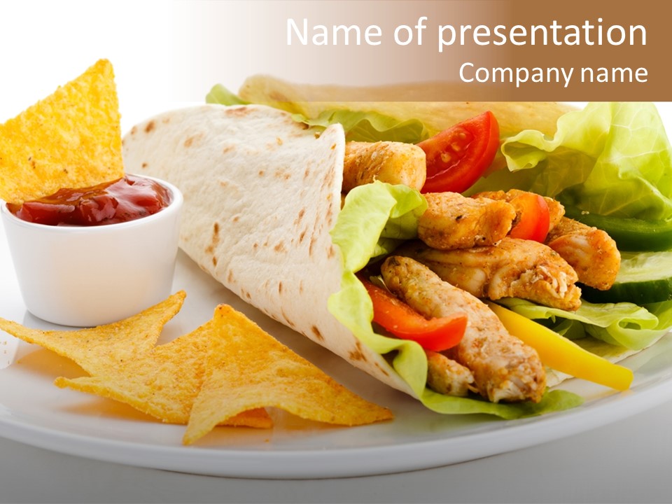 Horizontal Roasted Brown PowerPoint Template