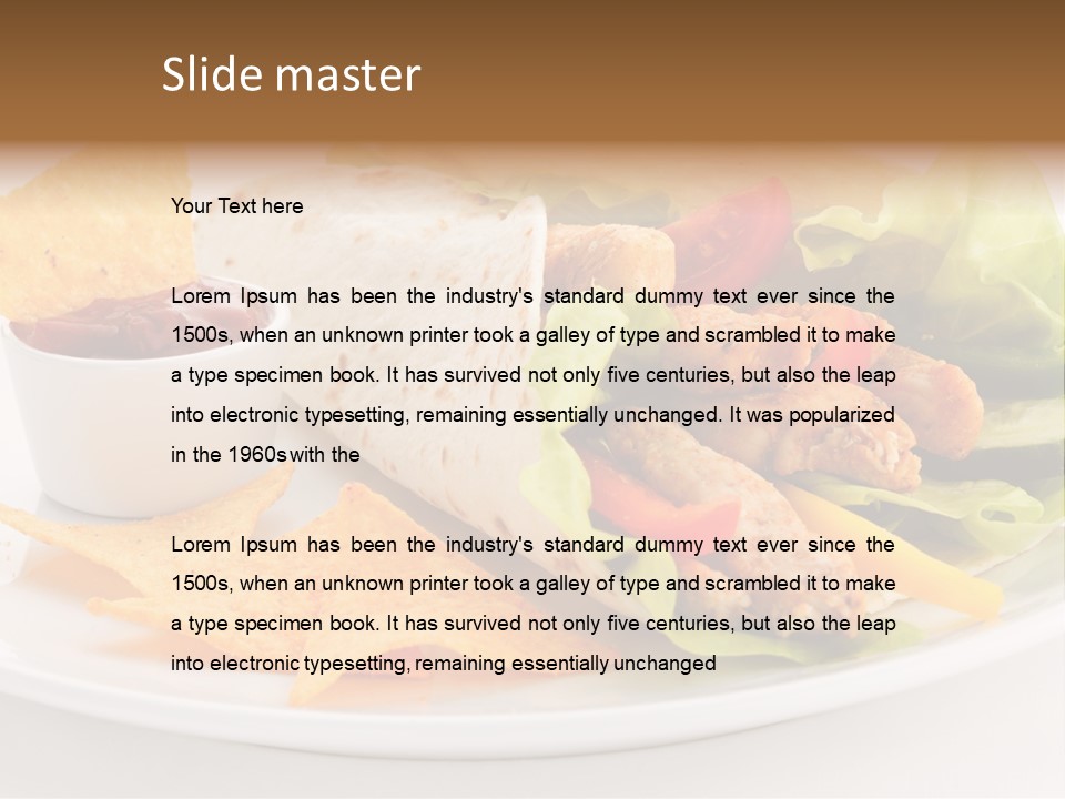 Horizontal Roasted Brown PowerPoint Template