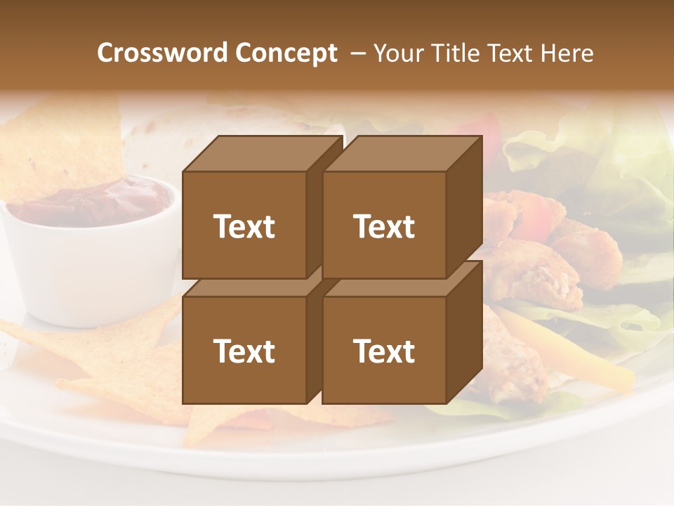 Horizontal Roasted Brown PowerPoint Template