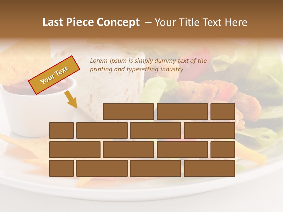 Horizontal Roasted Brown PowerPoint Template