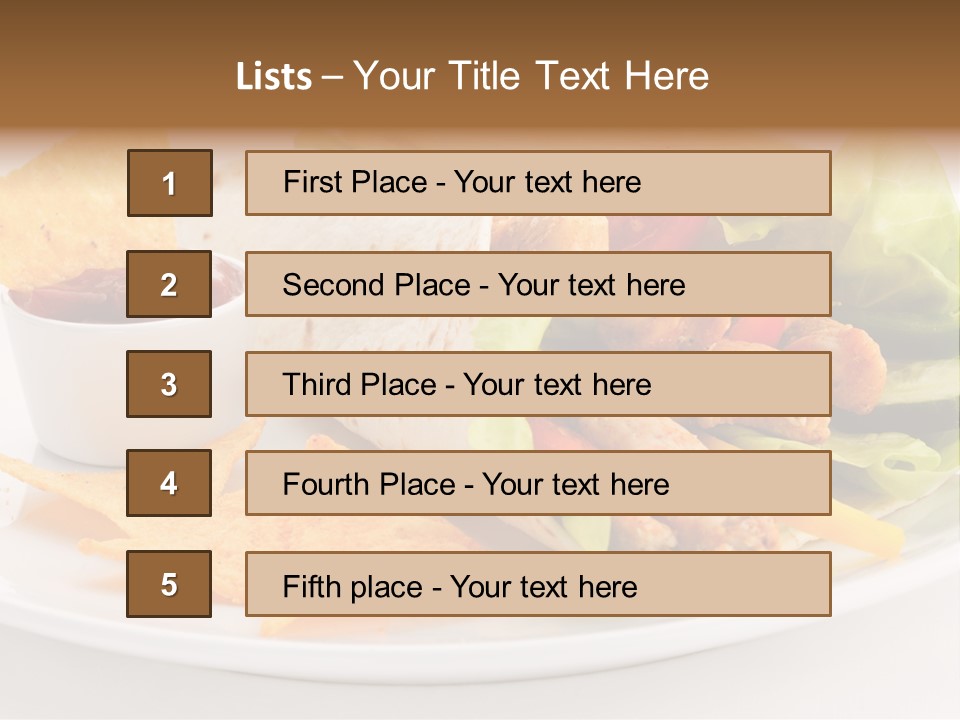 Horizontal Roasted Brown PowerPoint Template