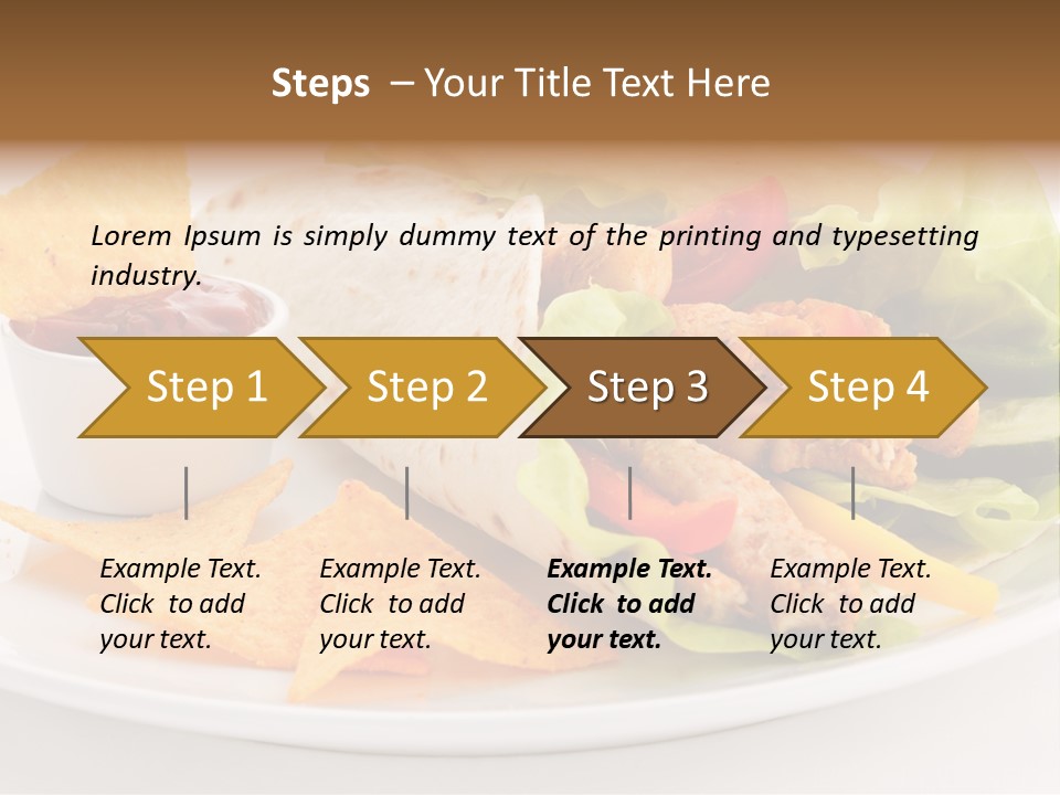 Horizontal Roasted Brown PowerPoint Template